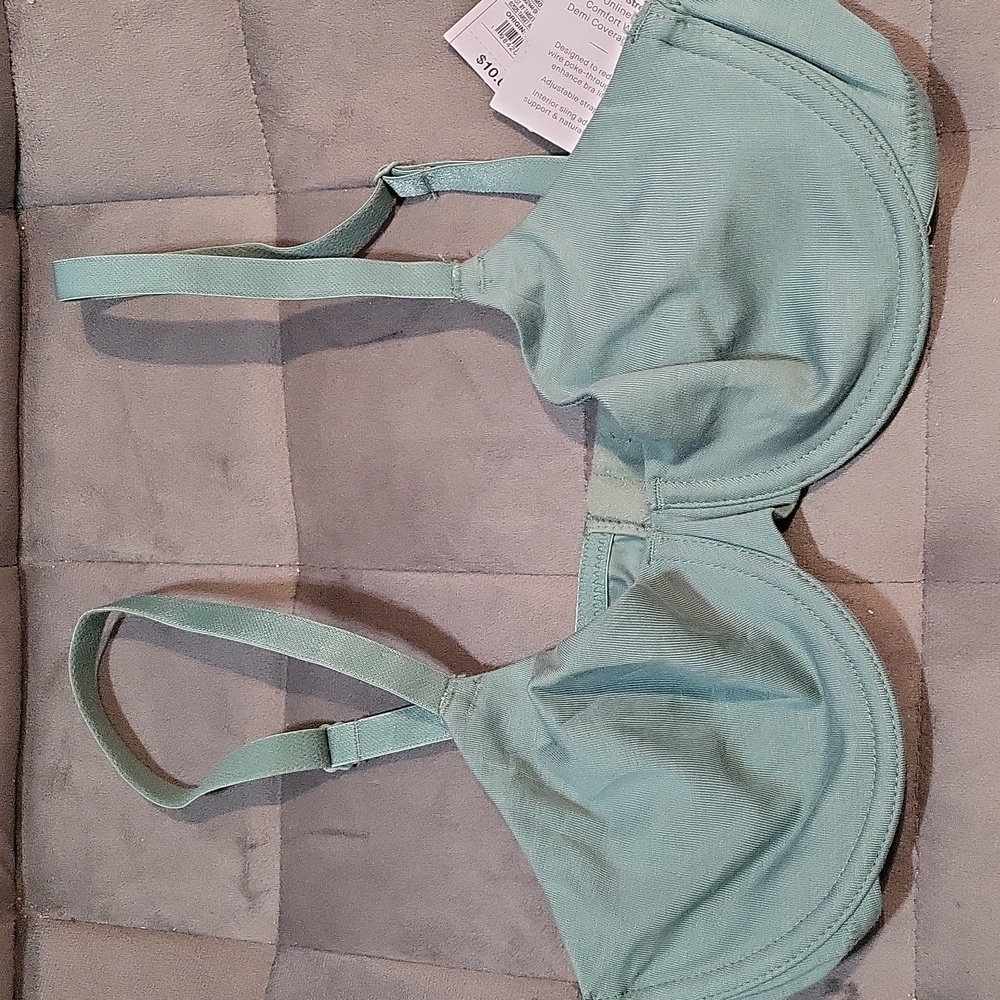 Auden Teal Bra with Adjustable Straps